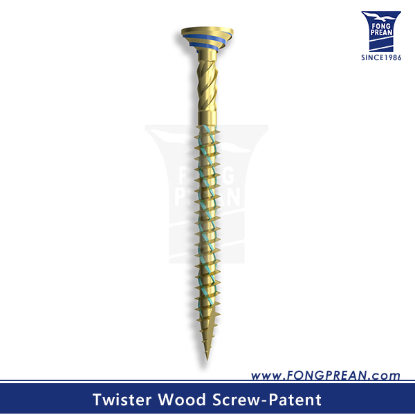 Patent MS Twister Wood Screw