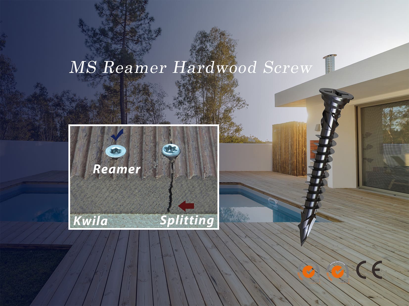 MS Reamer Hardwood Screw