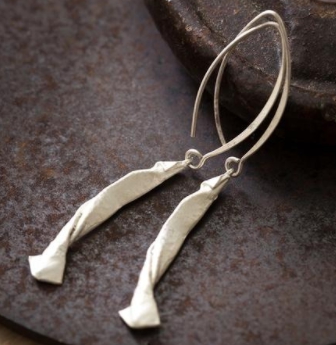 Origamini- Fish Silver Earring