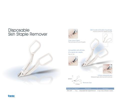 Disposable skin staple remover