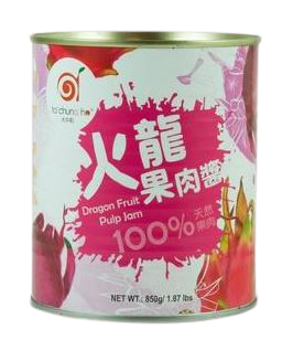 Hot sale Fresh sweet 850g Dragon Fruit Pulp Jam For Bubble Tea