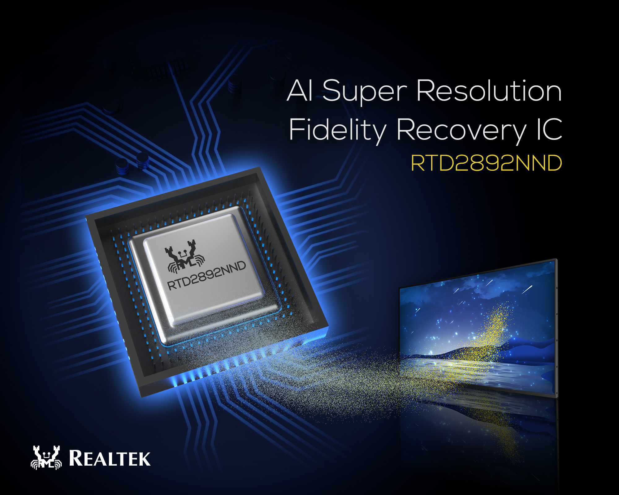 AI Super Resolution Fidelity Recovery IC