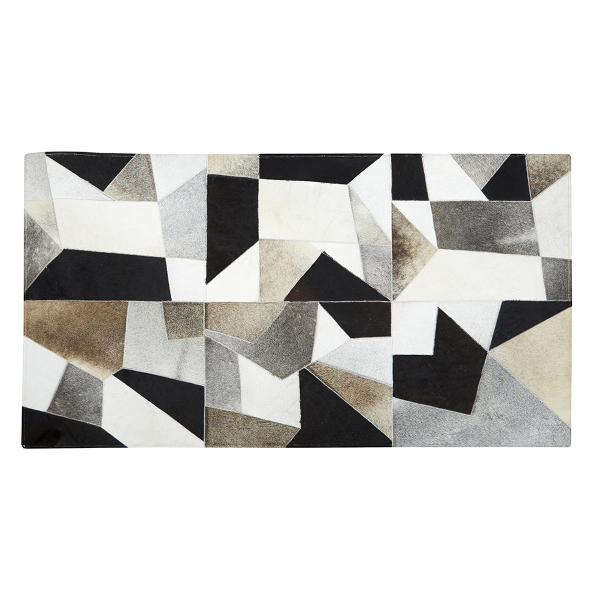 【天然牛皮】畢卡索 -手工製藝術印象床邊地墊/地毯(150×90)