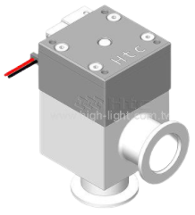 Aluminum angle block valve pneumatic single-acting with bellows sensor