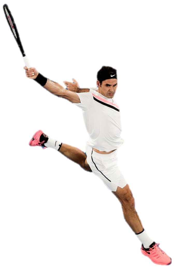 Roger Federer in action!