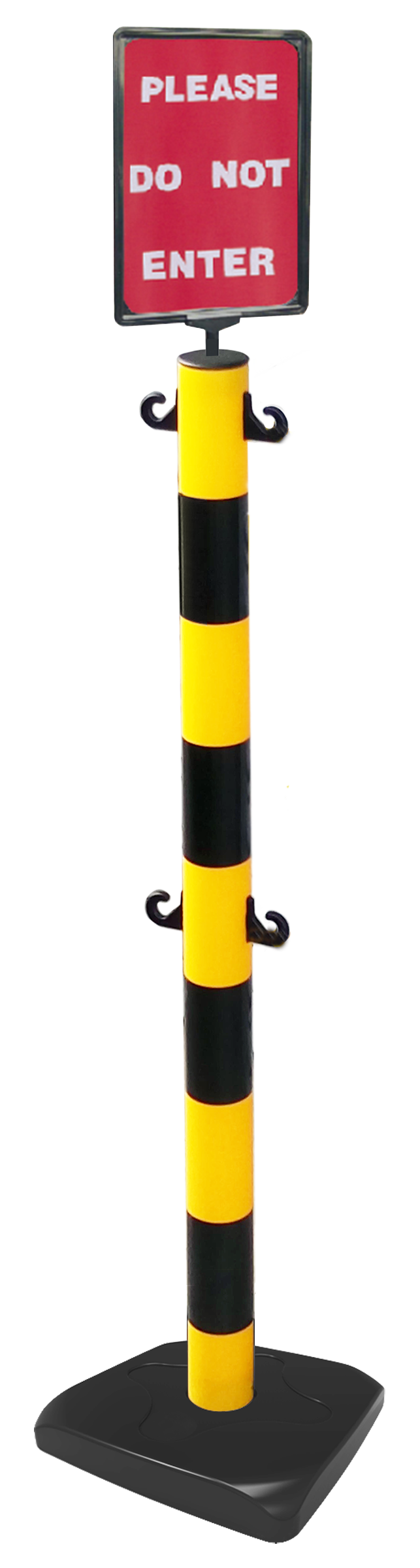 Plastic Stanchion (Yellow / Black)