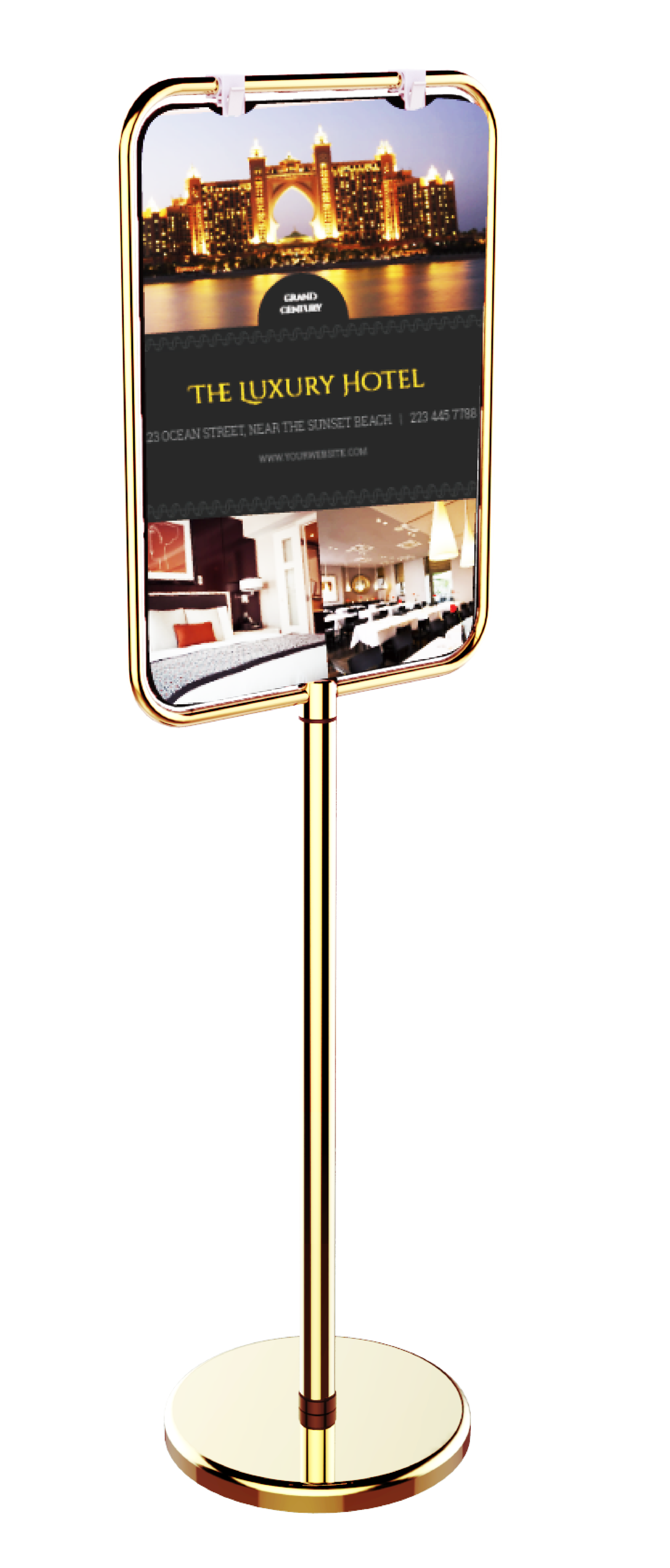 Poster Stand (Gold)