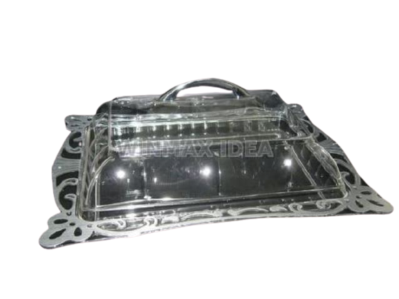 houseware serving tray with cover , cake tray
