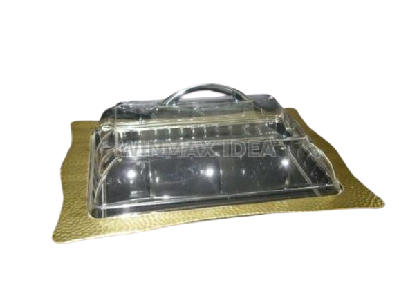 serving tray with cover , cake tray
