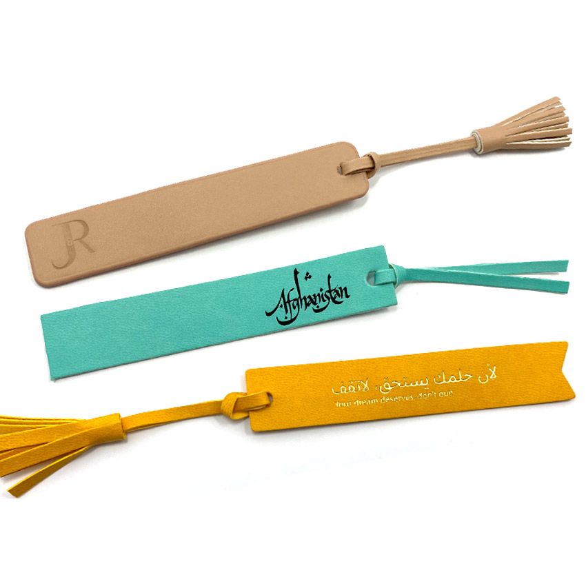 Leather Bookmarks With Tassels
