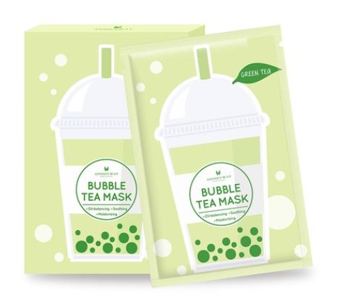 Green Tea Bubble Tea Invisible Silk Mask 5pc