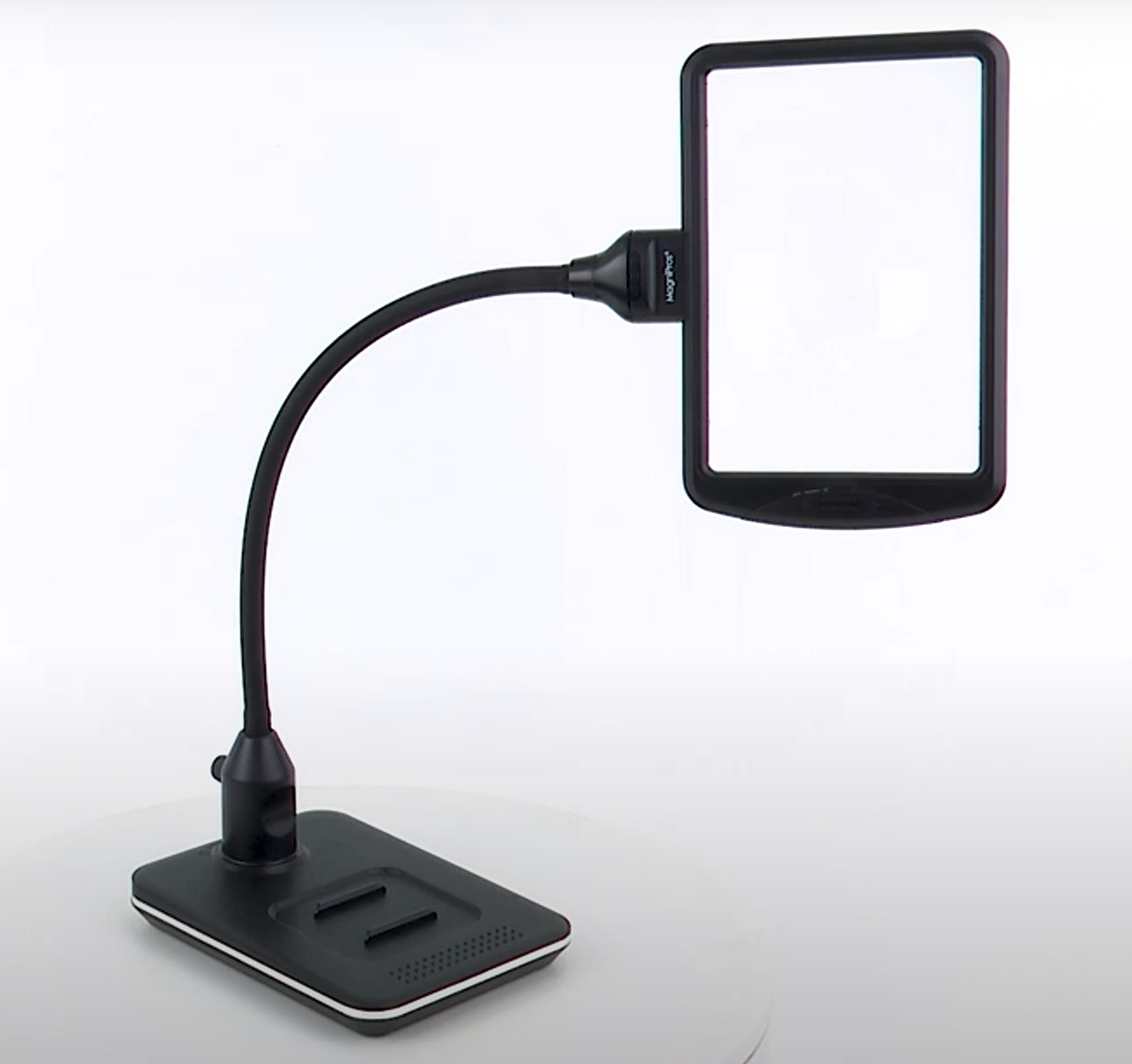 Flexible Gooseneck Magnifying Desk Lamp with USB Fast Charge