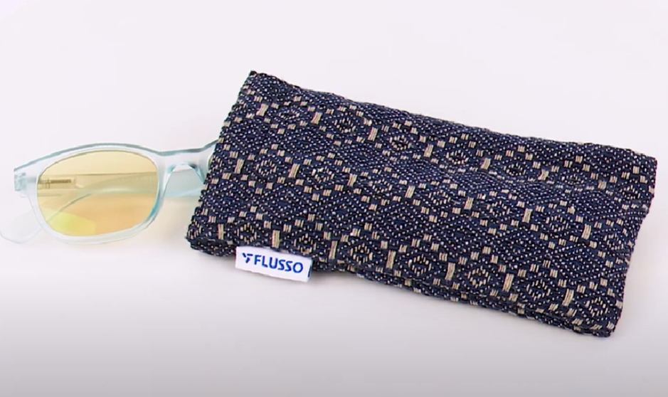 Eco-friendly Dobby Fabric Bullet-mouth Glasses Bag