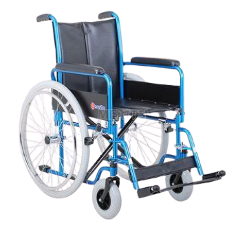 Durable Manual Wheelchair with Detachable Armrest