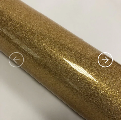 Transparent Glitter Film - Gold
