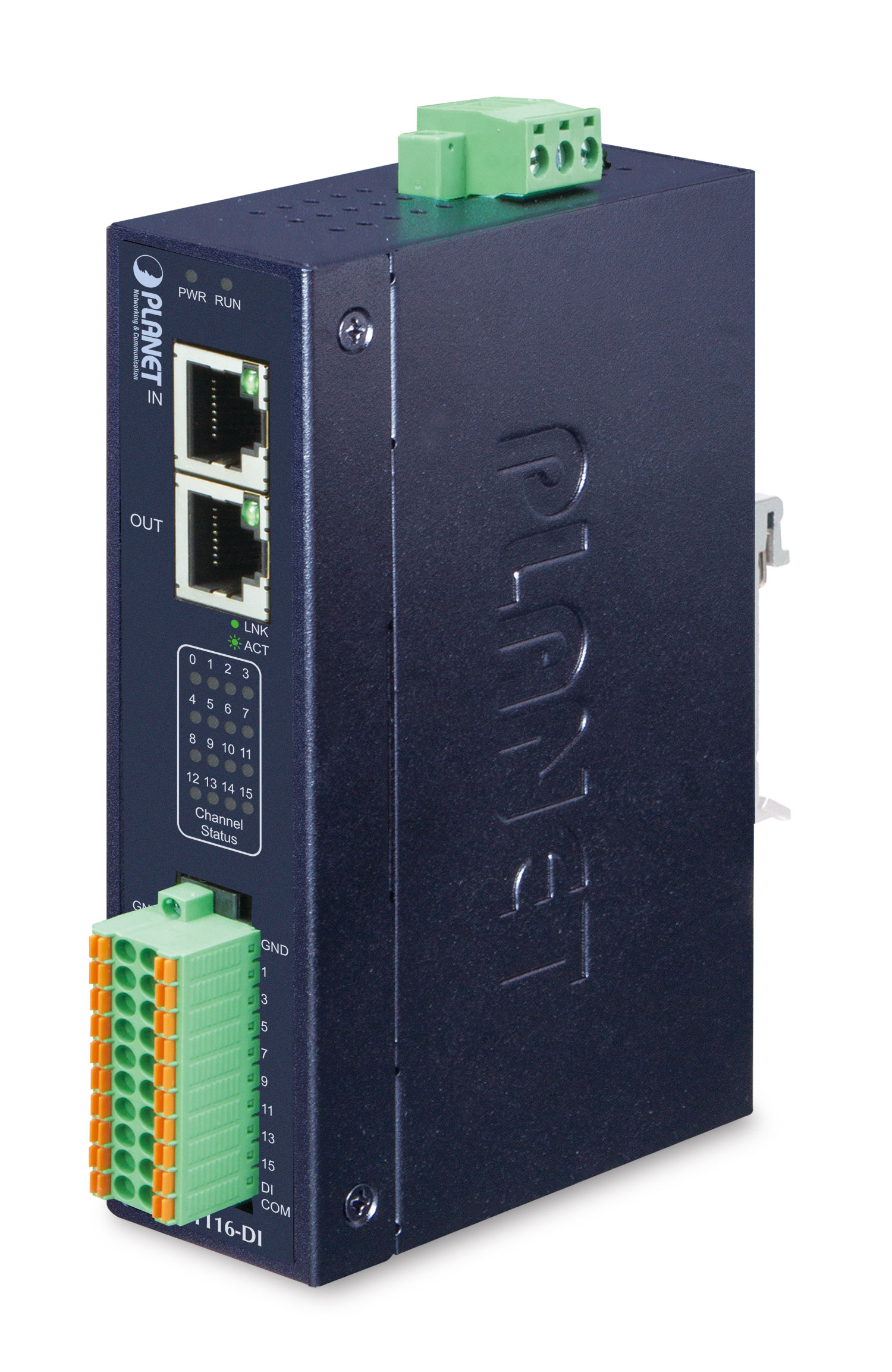 【IECS-1116DI】Industrial EtherCAT Slave I/O Module with Isolated 16-ch Digital Input
