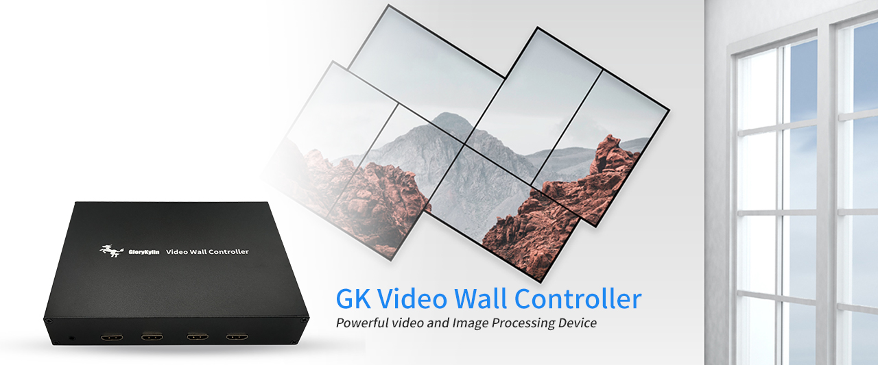 GK Video Wall Controller is a multifunctional 4K high-quality image processor
>>Support rotations of 90°, 180°, and 270°

>>Simplify complex settings, No allocator needed