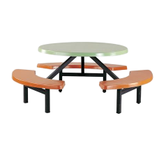 501Q-1_6P Dining Table and Benches(FRP Table Top)