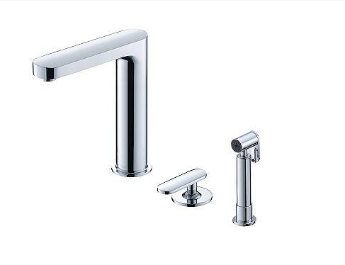 JUSTIME 6922-X6-82CP Single-Handle Kitchen Faucet W/ Sprayer