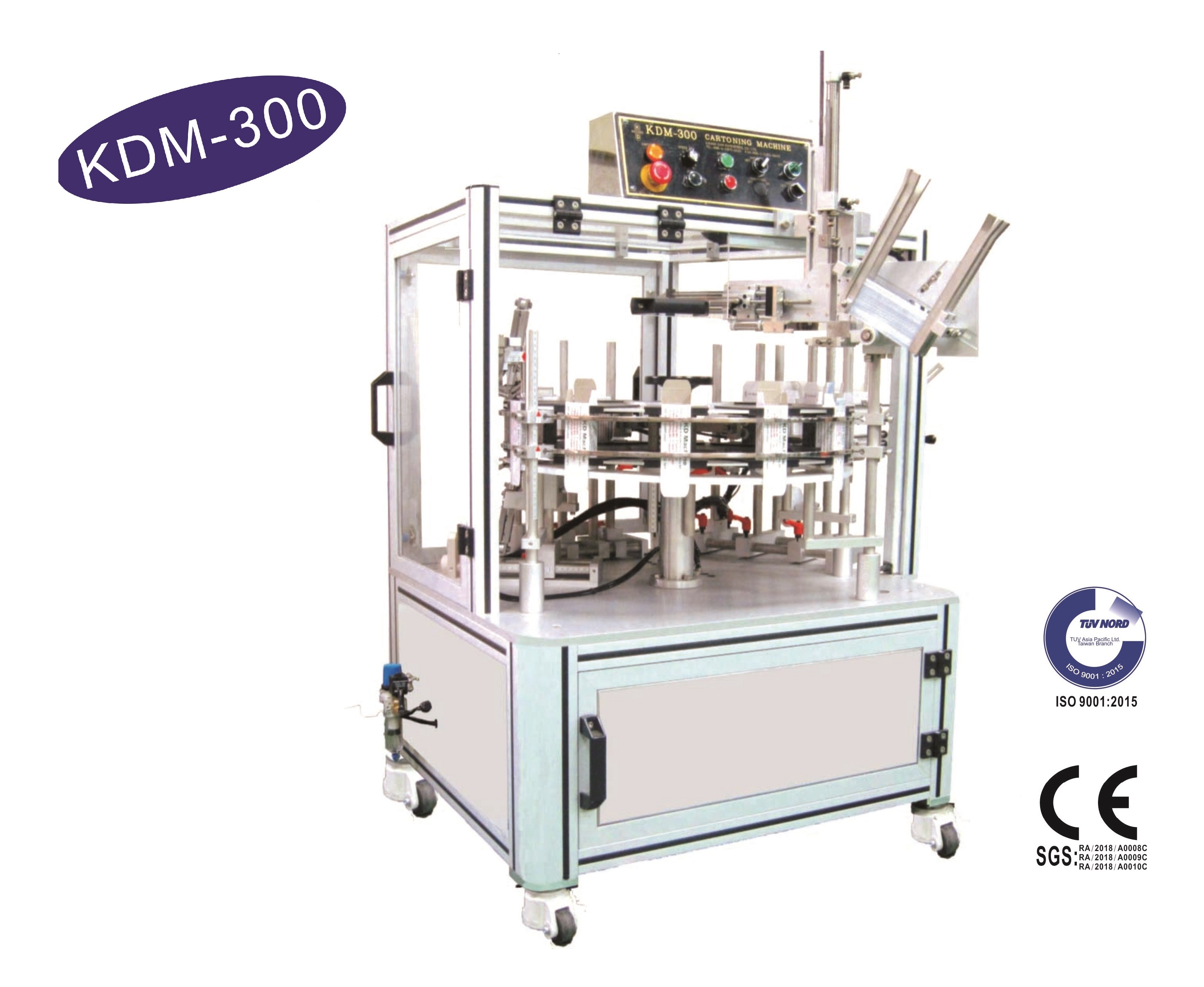 KDM-300 Semi Automatic Cartoning Machine / 半自動入盒裝盒機