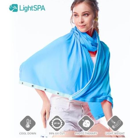 LightSPA UPF50+UV Protection Phototherapy Multifunctional Shawl