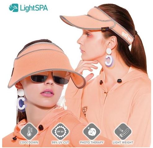 LightSPA UPF50+ UV Protection Phototherapy Hat SET